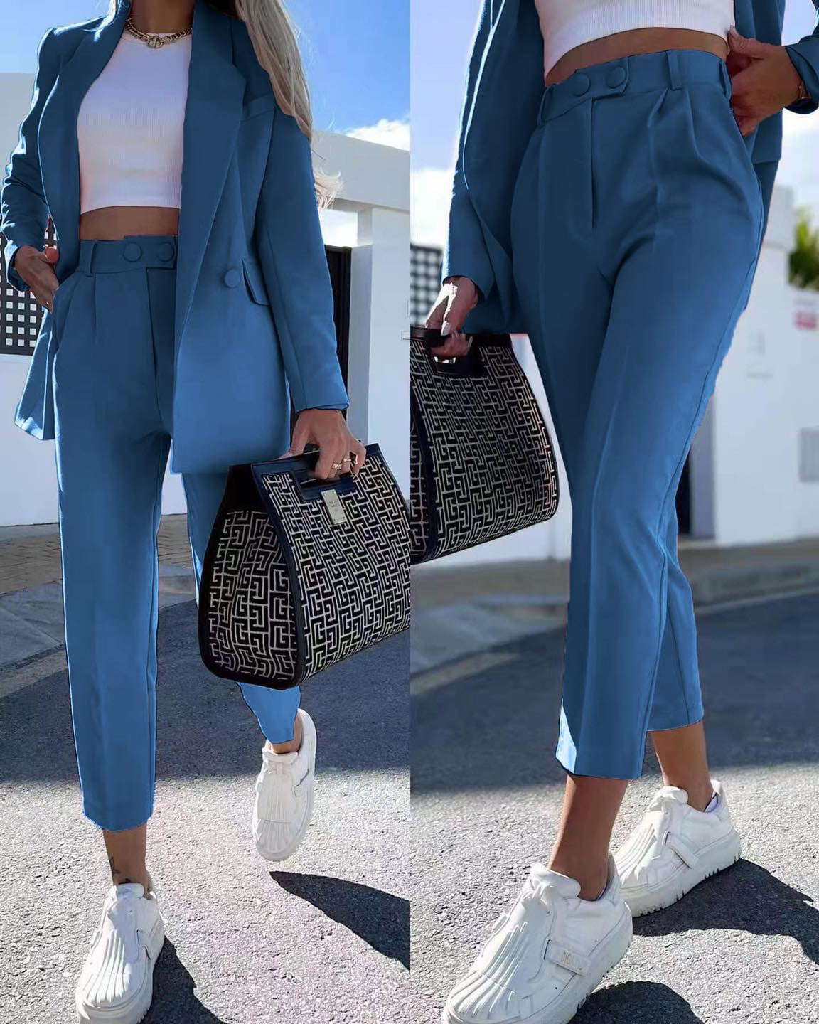 Tailleur mod Capri giacca foderata Made in Italy taglia 38/58