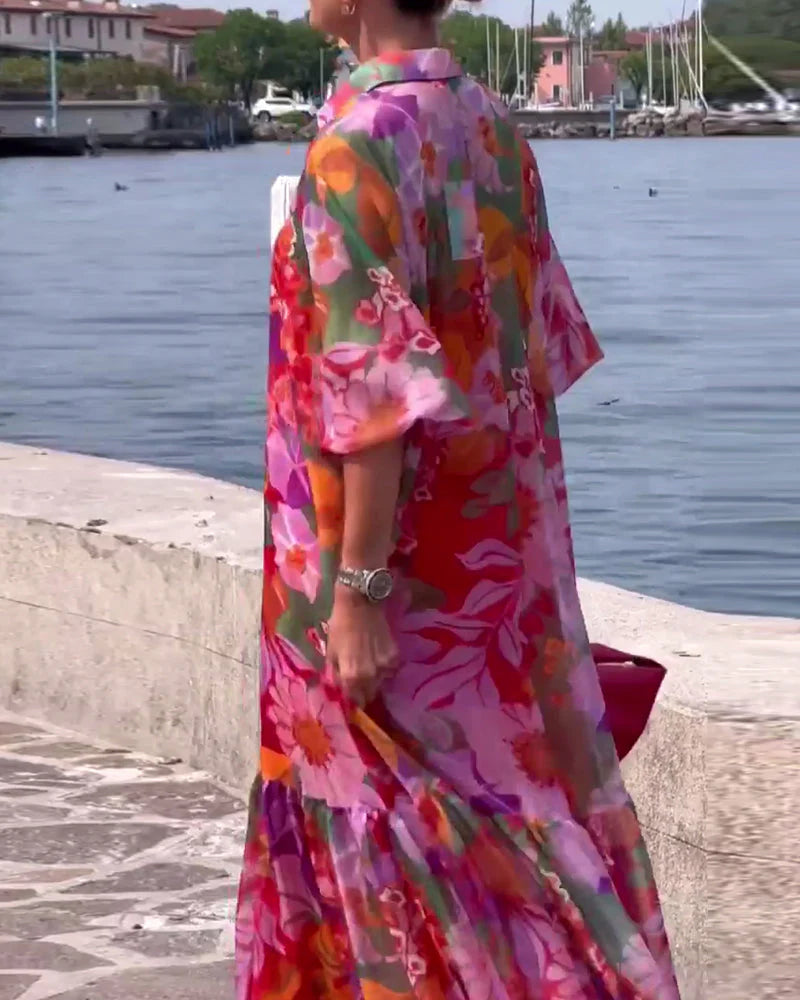 Abito Flowers Made in italy tutte le taglie disponibili
