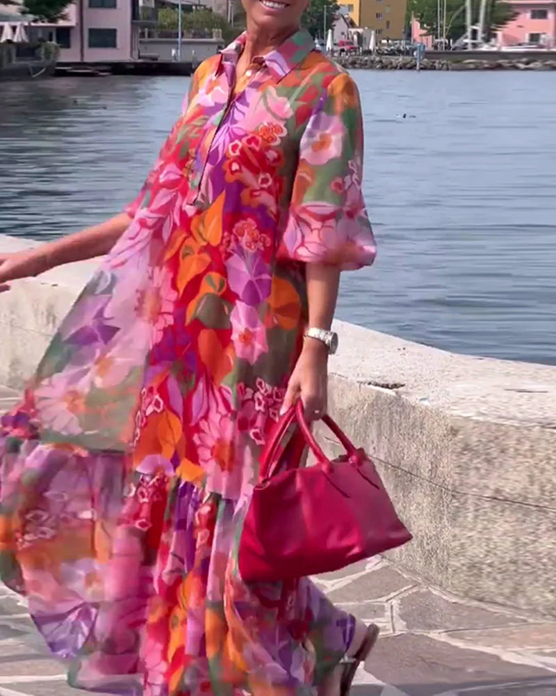 Abito Flowers Made in italy tutte le taglie disponibili