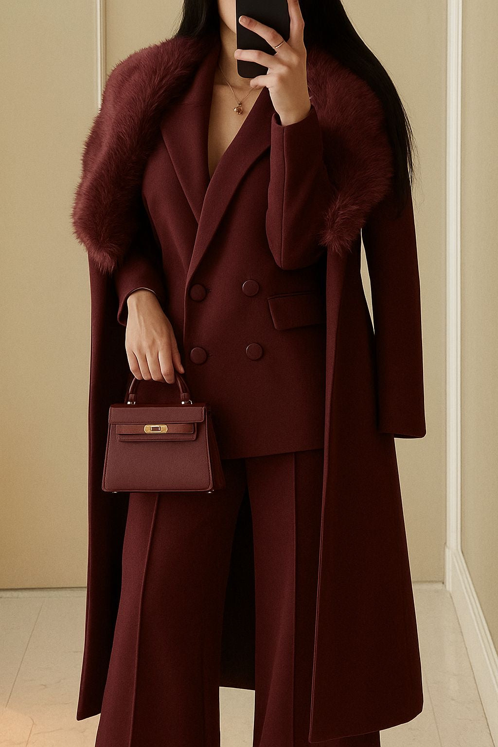 Coordinato Cappotto e Tailleur ( Giacca+Pantalone) Made in Italy 🇮🇹