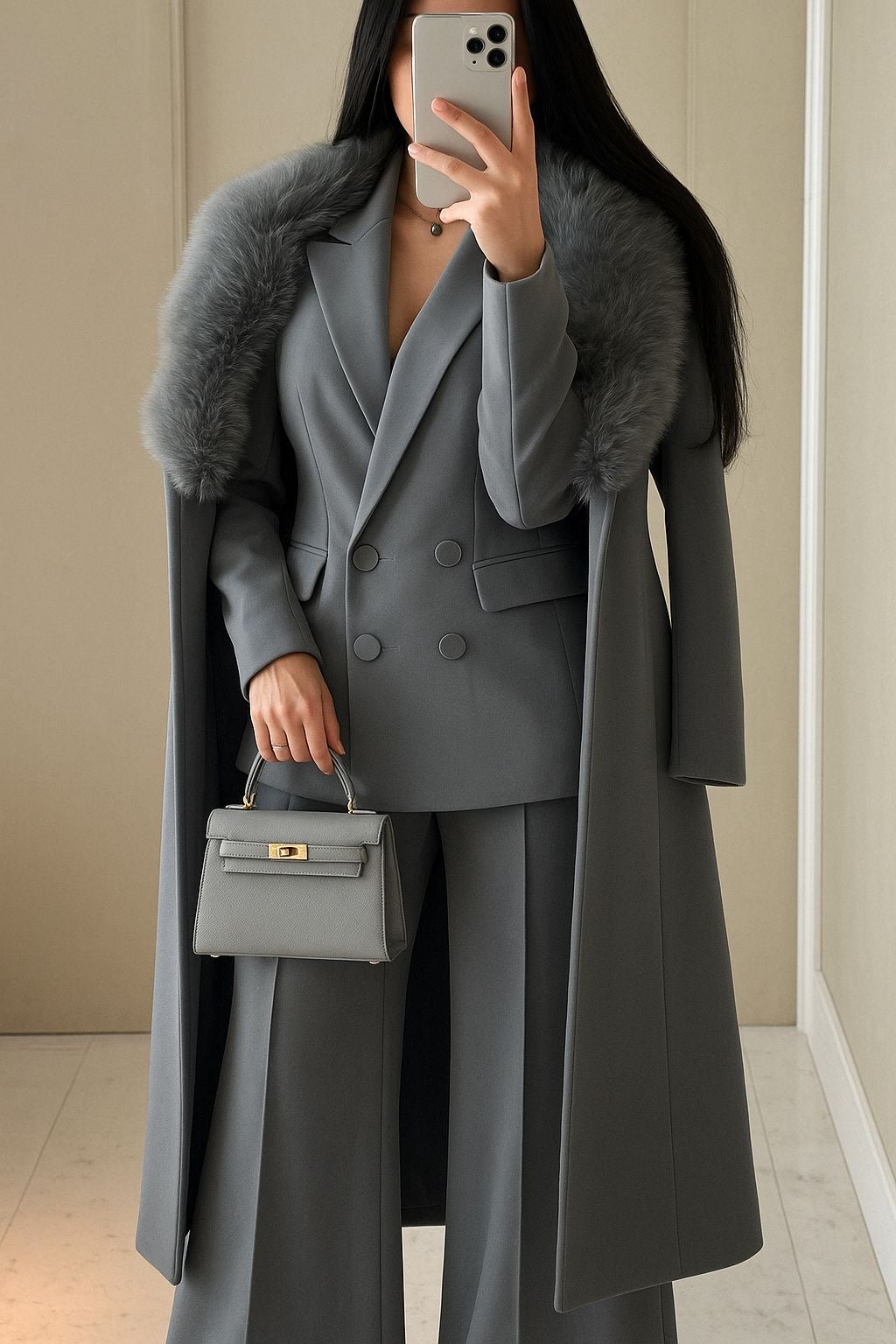 Coordinato Cappotto e Tailleur ( Giacca+Pantalone) Made in Italy 🇮🇹