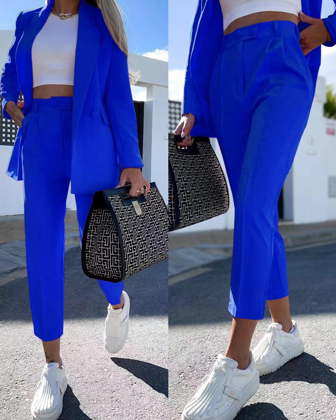 Tailleur mod Capri giacca foderata Made in Italy taglia 38/58