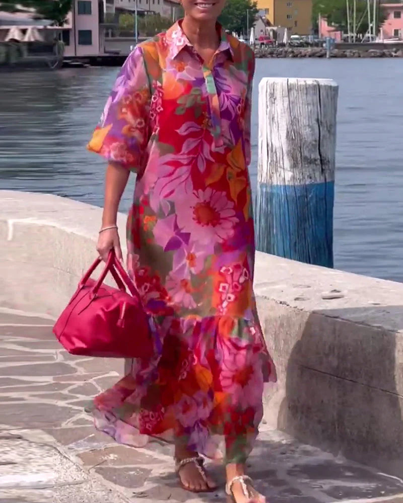 Abito Flowers Made in italy tutte le taglie disponibili