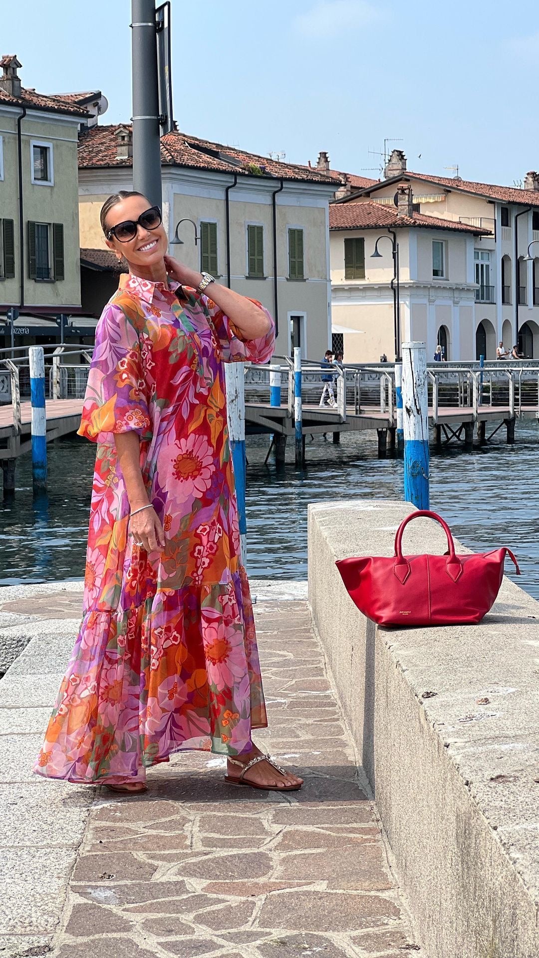Abito Flowers Made in italy tutte le taglie disponibili