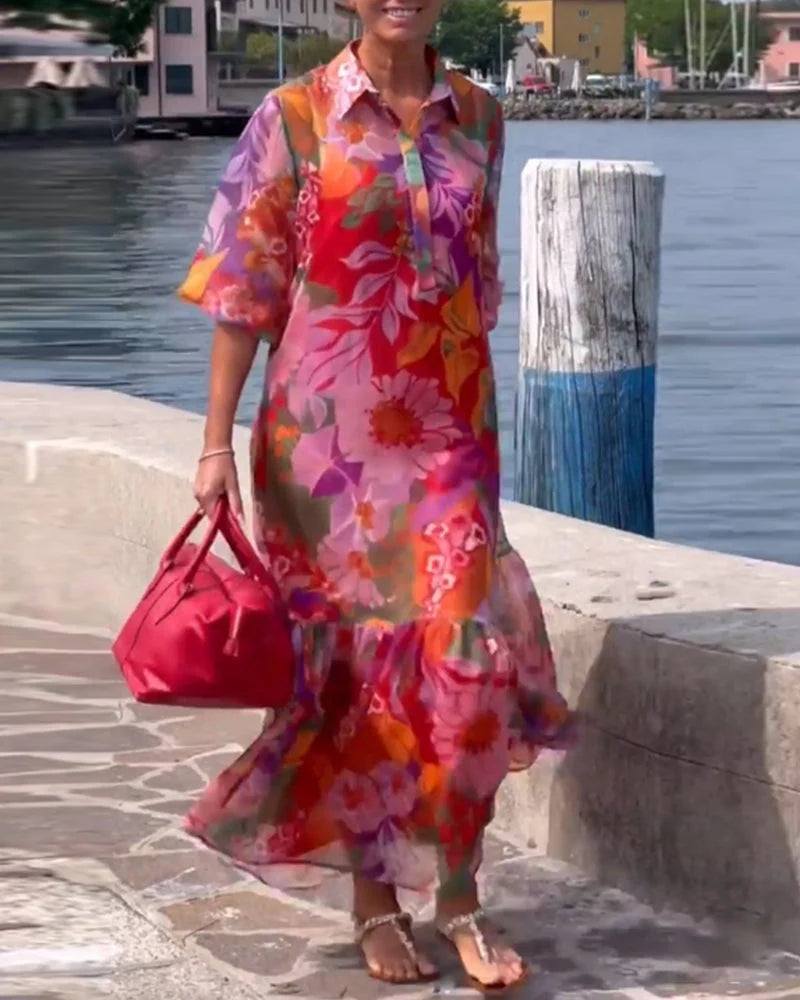 Abito Flowers Made in italy tutte le taglie disponibili