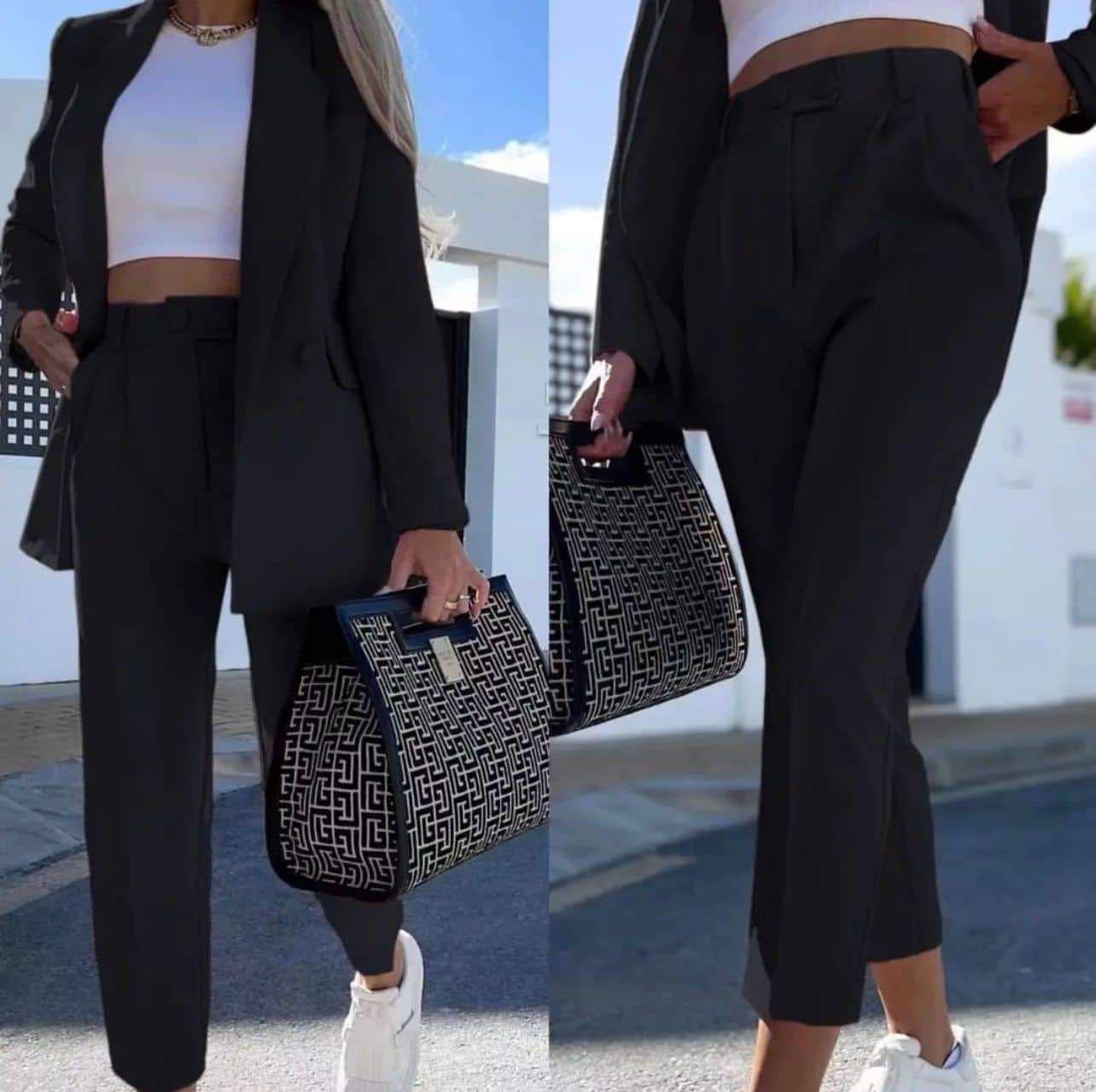 Tailleur mod Capri giacca foderata Made in Italy taglia 38/58
