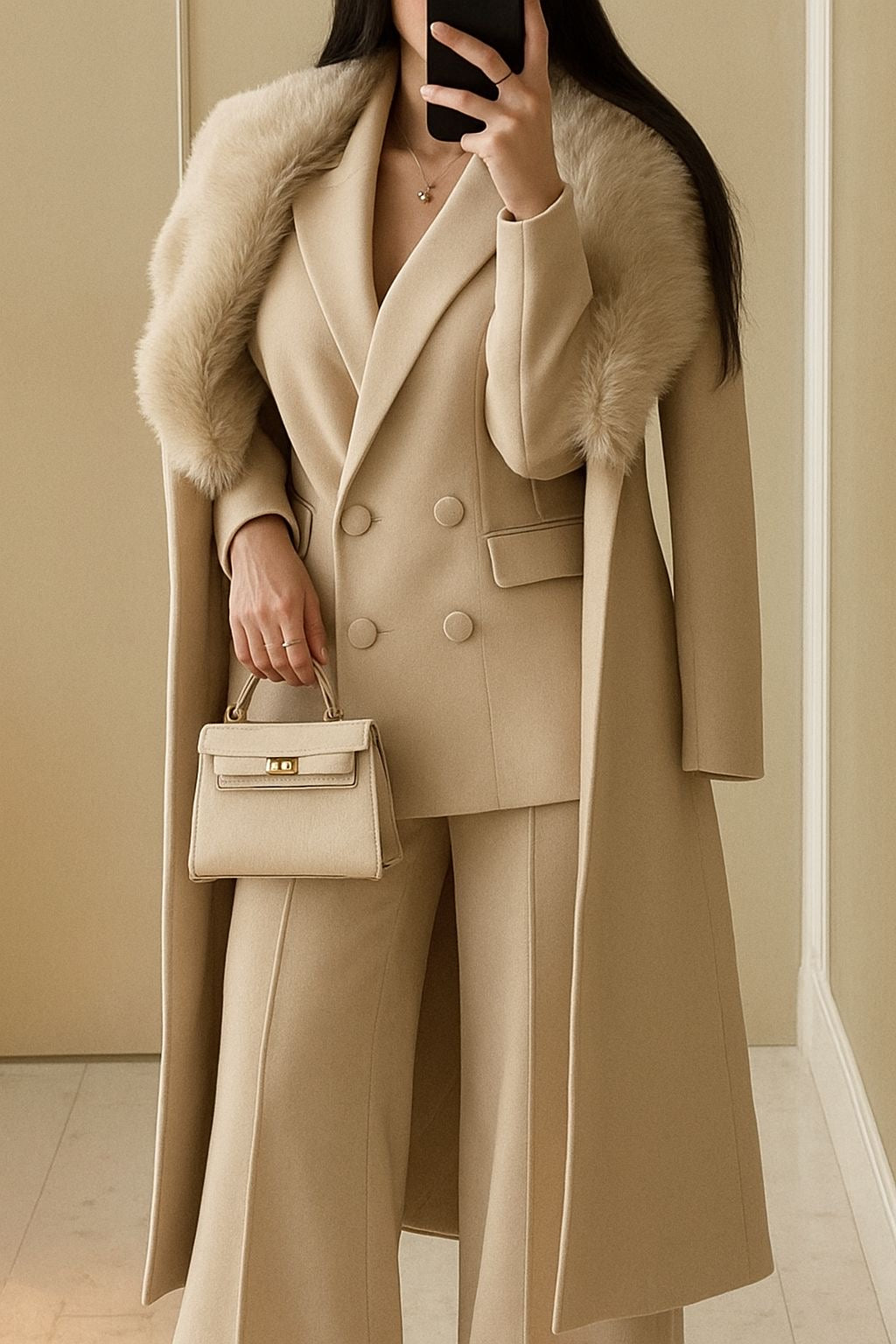 Coordinato Cappotto e Tailleur ( Giacca+Pantalone) Made in Italy 🇮🇹