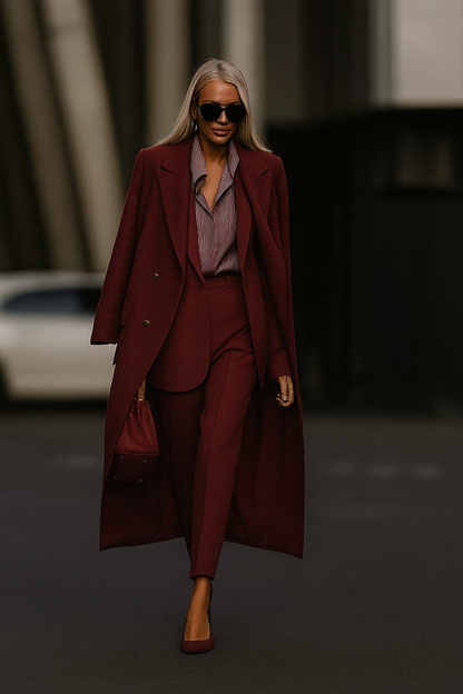 Set 3 pezzi Cappotto + Giacca + Pantaloni