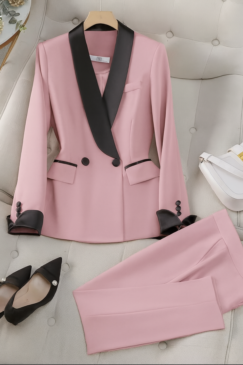 Tailleur Foderato Made in italy ottima vestibilità modello sigaretta spedizione gratuita e pagamento alla consegna