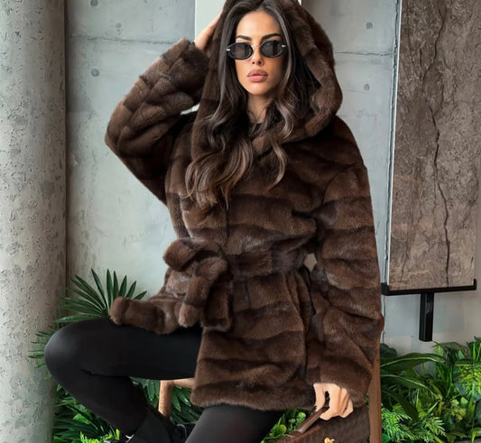 Eco-pelliccia Klasi foderata, Made in Italy
